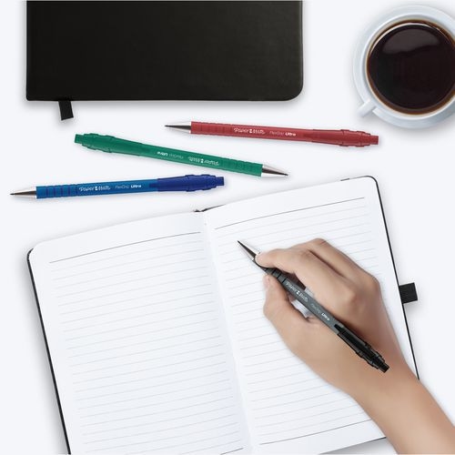 Paper Mate Flexgrip Ultra stylo bille rétractable, pointe moyenne 1 mm - bleu - Image 6