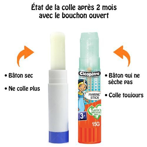Bâton colle bleue marine 15g - Image 3
