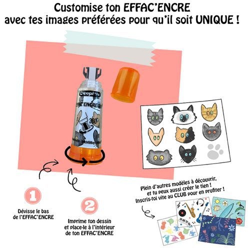 Lot de 2 recharges pour roller correcteur Effac’encre 360° Cléopâtre - Image 3