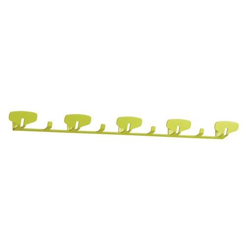 Portemanteau mural Yin 5 patères Acier Vert - Image principale