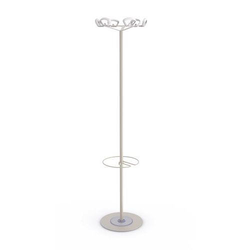 Portemanteau Kobé avec porte parapluie, Coloris : Beige - Image principale