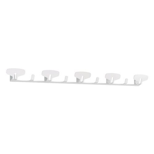 Portemanteau mural Yin 5 patères Acier Blanc - Image principale