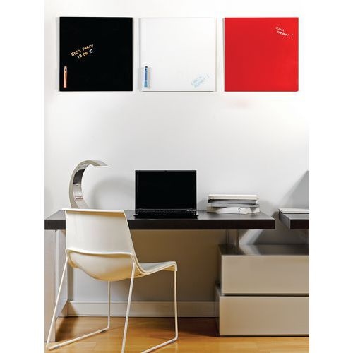 Tableau Verre Bi-silque Blanc, Longueur: 38 cm, Largeur: 38 cm - Image 2