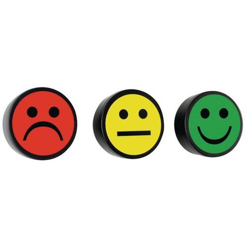 Lot de 5 plots magnétiques Smiley - Image principale