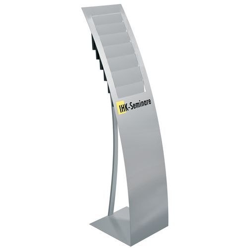 Présentoir pour brochures Varia - A4 et 1/3 A4 - Gris - Image principale