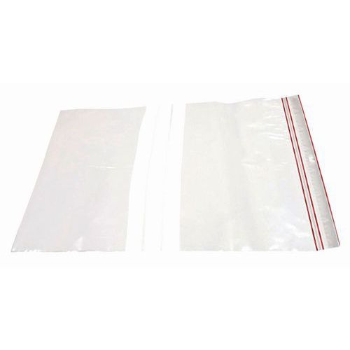 1000 sacs zip à bandes épaisseur 60 microns l x H : 230 x 320 mm - Image principale