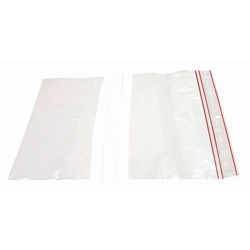 1000 sacs zip à bandes épaisseur 60 microns l x H : 120 x 180 mm - Image principale