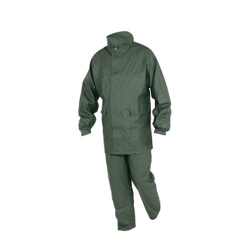 Ensemble de pluie PU vert taille XL - Image principale