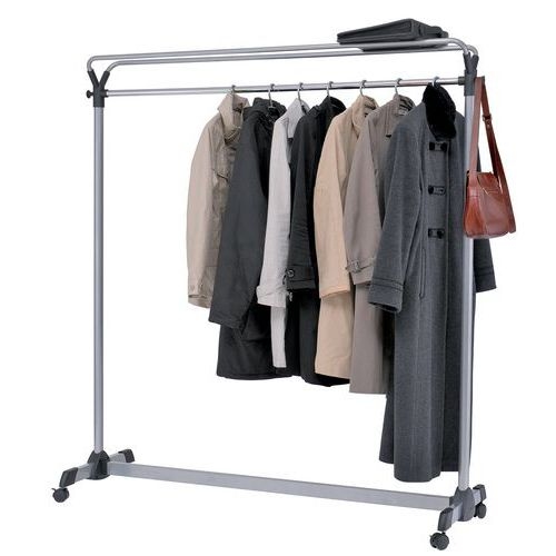 Vestiaire mobile Pro + 3 cintres Gris métal - Image 3