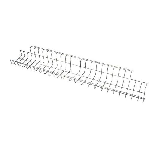 Goulotte passe-câbles ouverte Twin-Larg 18.5-Long 79-Ht 10 cm Argent - Image 3