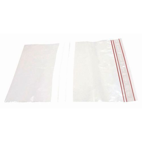 1000 sacs zip à bandes épaisseur 60 microns l x H : 150 x 180 mm - Image principale