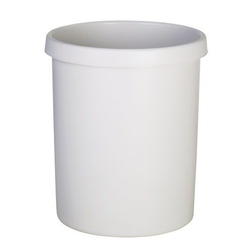 Corbeille ronde à papier en plastique - 30 L Gris - Image principale