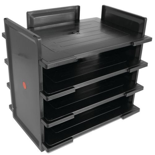 Corbeille à courrier TWIN FLEX  Noir - Image principale