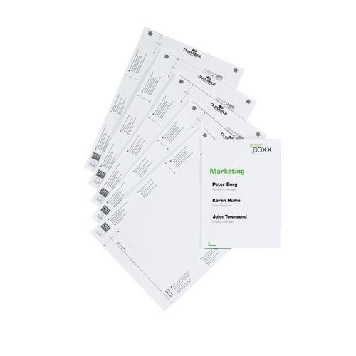 Planche d'insertions bristols pour plaque de porte Infosign - A5 - Durable - Image principale