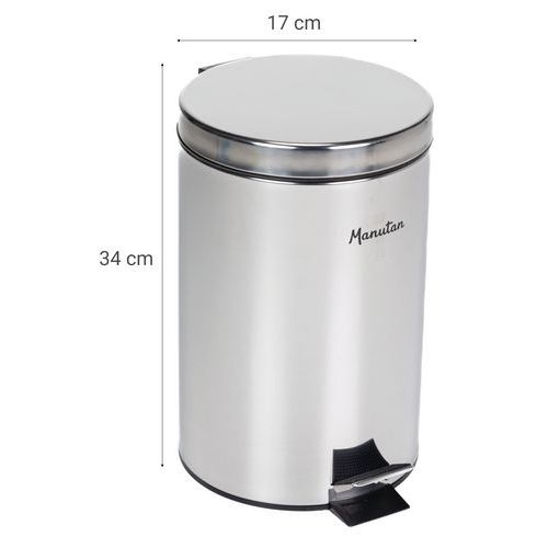 Poubelle sanitaire Inox à pédale Manutan - Manutan Expert - Image 6