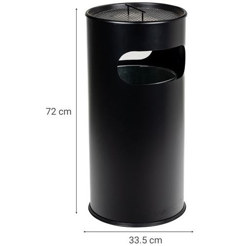 Poubelle-cendrier avec ouverture - 30 L ou 50 L - Manutan Expert - Image 2