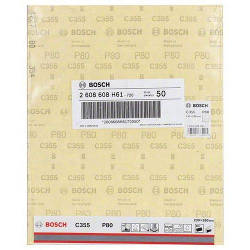 Lot de 50 feuilles abrasive/disque abrasif C355 230 x 280 mm, 80 - Image 2