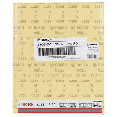 Lot de 50 feuilles abrasive/disque abrasif C355 230 x 280 mm, 120 - Image 2