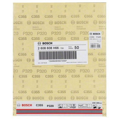 Lot de 50 feuilles abrasive/disque abrasif C355 230 x 280 mm, 320 - Image 2