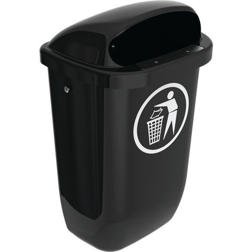 Poubelle de rue 50L gris - Image principale