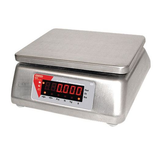 Balance compacte tout inox GX - Portée 3 à 30 kg - B3C - Image 2