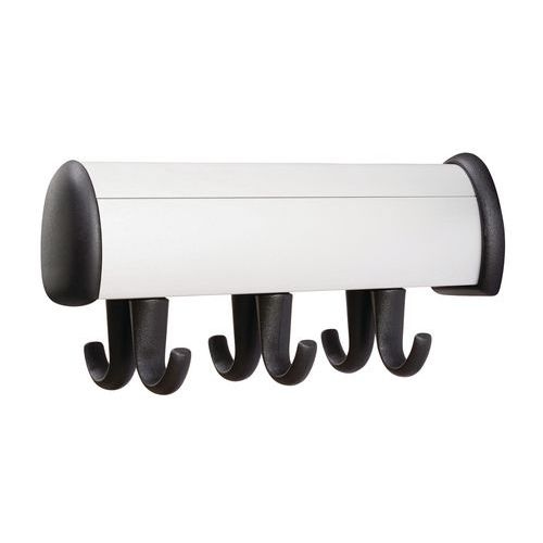 Portemanteau mural Allure - Modèle 8A - Nbr patère : 6 - Argent - Image principale
