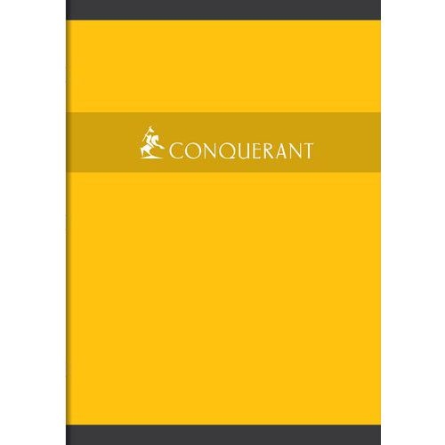 CONQUERANT Cahier A4 Petits Carreaux 5mm 192 Pages Agrafées Couverture Carte Coloris Assortis - Image 2