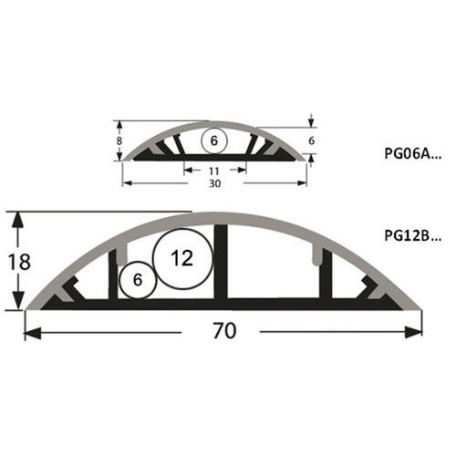 Goulotte passe-câbles rigide PVC - Manutan Expert - Image 2