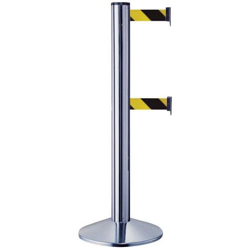 Poteau double sangle - 2m - Aluminium - Manutan Expert - Image 3