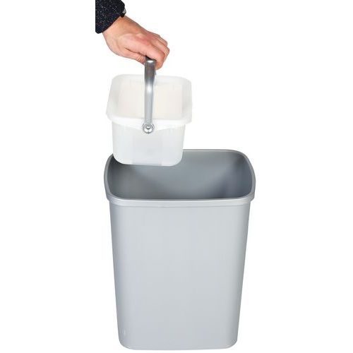 Corbeille de tri 25 L Gris - Image 2