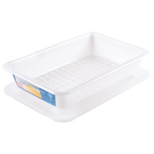 Bac plat emboîtable HACCP avec couvercle - Longueur 350 mm - 3 L_Gilac - Image 3