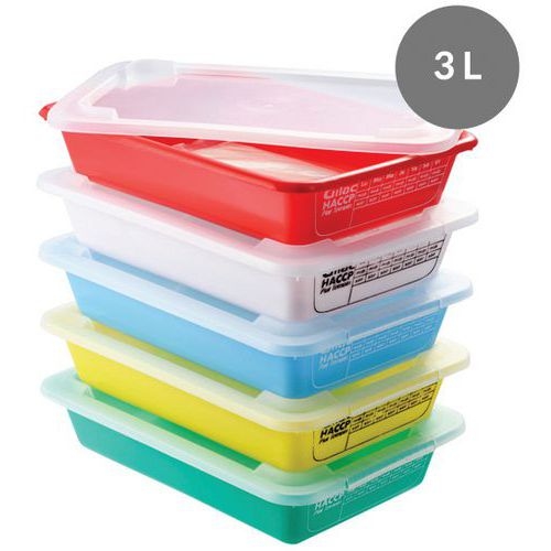 Set de bacs plats témoins avec couvercle - GILAC - Image 2