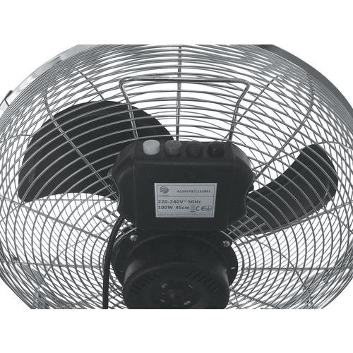Brasseur d'air métal chromé à poser 100 W - Ø 45 cm - Image 3