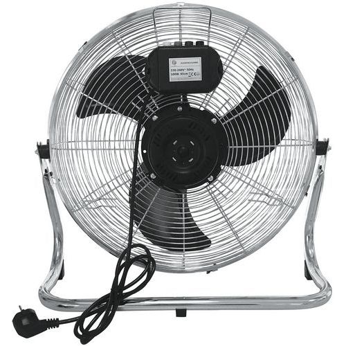Brasseur d'air métal chromé à poser 100 W - Ø 45 cm - Image 2