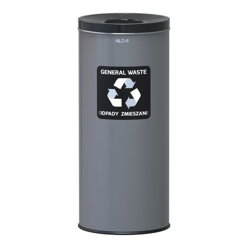 Poubelle métallique Prestige EKO recyclage mixte 45 L - Image principale