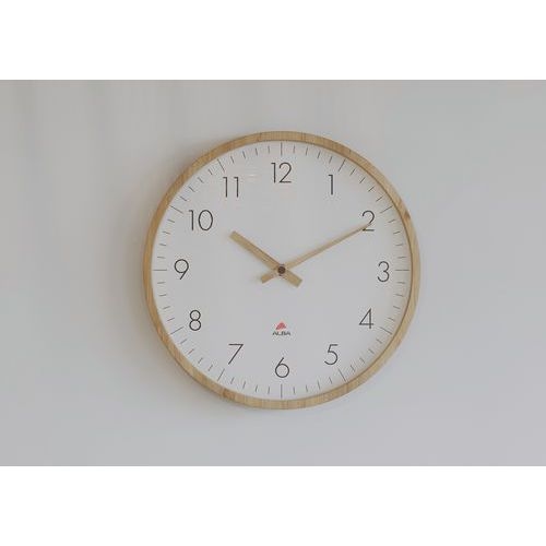 Horloge murale en bois TREE Verre Bois clair Fond blanc - Image 7