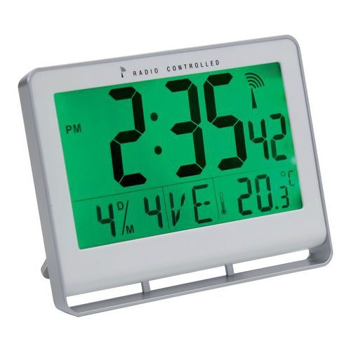 Horloge digitale LCD radiopilotée - Image principale