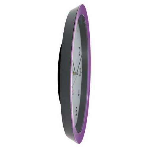 Horloge quartz Ø 38 cm cadran coloris violet - Image 4