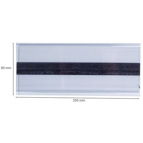 Lot de 50 porte-étiquettes magnétique 80x200 - MANUTAN - Image 2