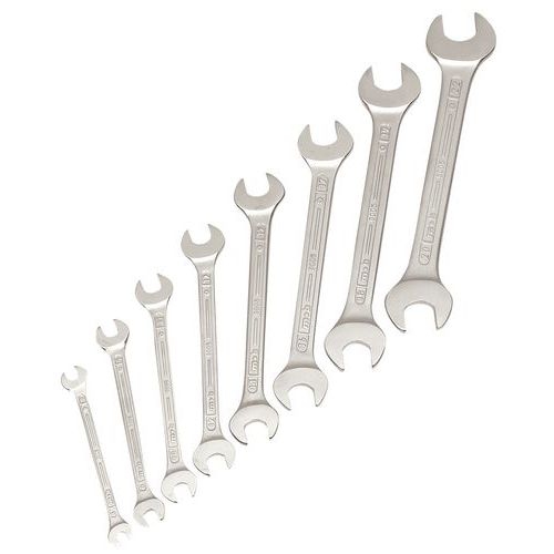 Jeu de clés à fourche métriques - Tête inclinée 15 - Image principale