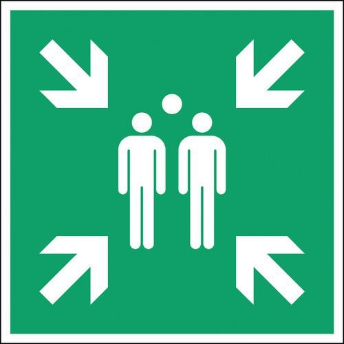 Panneau Point de rassemblement Rigide 200 x 200 mm - Image principale