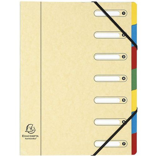 Trieur à fenêtres 7 compartiments - Coloris assortis - Lot de 8 - Image 2