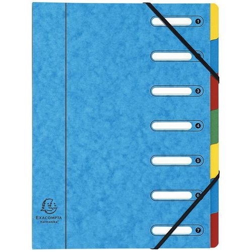 Trieur à fenêtres 7 compartiments - Coloris assortis - Lot de 8 - Image 3