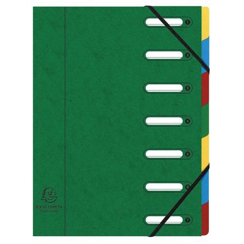 Trieur à fenêtres 7 compartiments - Coloris assortis - Lot de 8 - Image 6