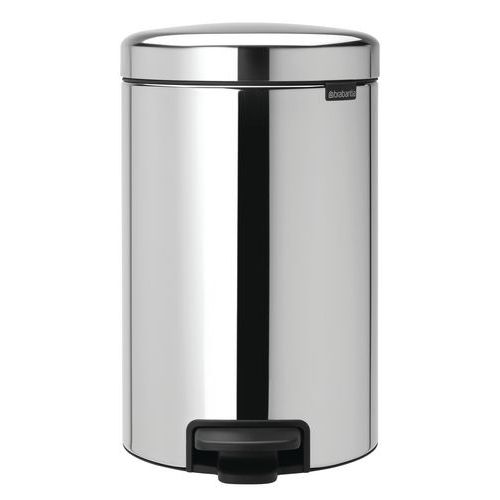Poubelle à pédale NewIcon 12L avec liner métal - Brabantia, Coloris : Gris - Image principale