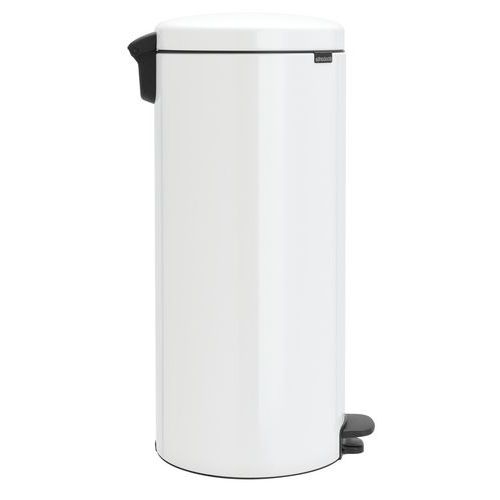Poubelle à pédale NewIcon 30L blanche avec liner métal - Image 4