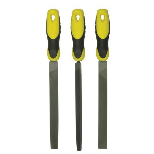 Jeu de 3 limes mi-douces 200mm - Stanley - Image principale