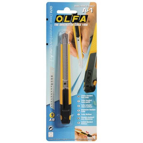 Cutter ambidextre OLFA "A-1"- Lame 9 mm - Image 4