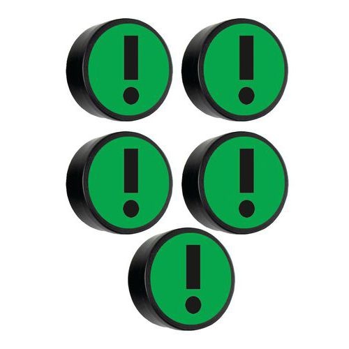 Aimant rond avec symbole Point d'exclamation - Image 5