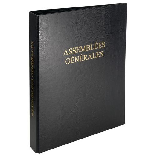 6 Reliure registre éco 32x26cm 4 anneaux - Assemblée générale - Image principale
